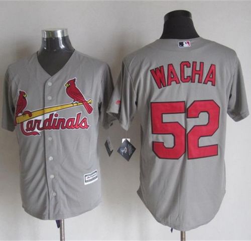 Cardinals #52 Michael Wacha Grey New Cool Base Stitched MLB Jersey - Click Image to Close